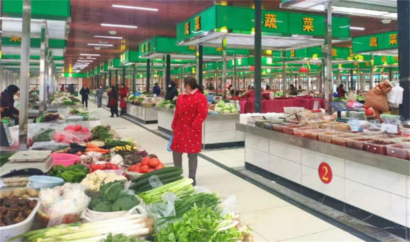 焕然一新的农贸市场。天门市委宣传部供图